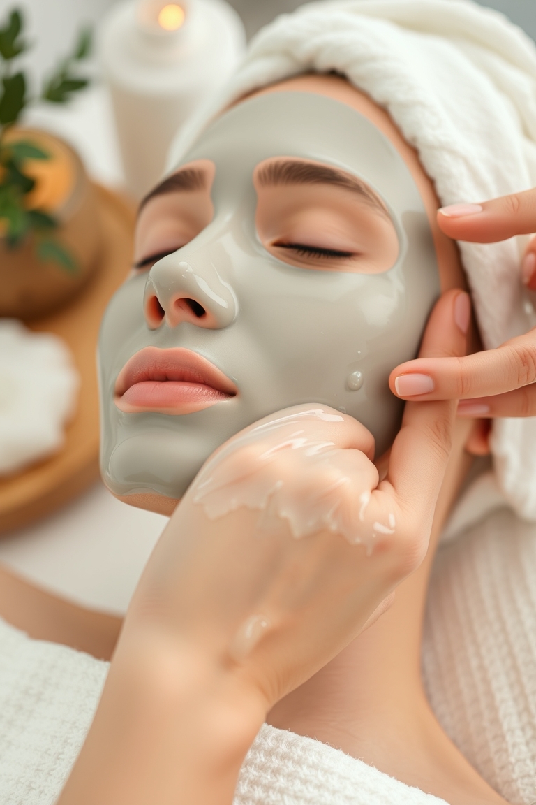 quick self care routine in spa setting