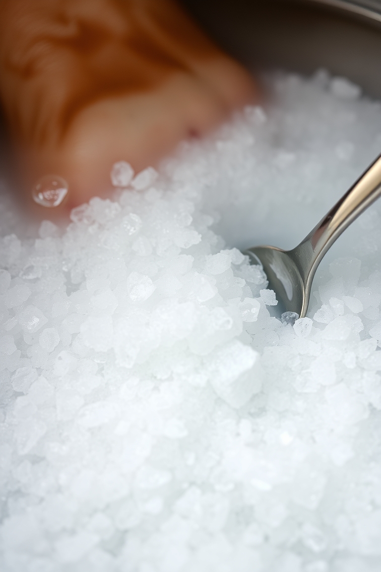 DIY foot soak with Epsom salt and essential oils