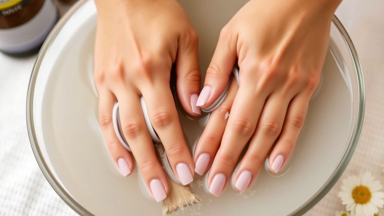mani pedi benefits showing a polished hand
