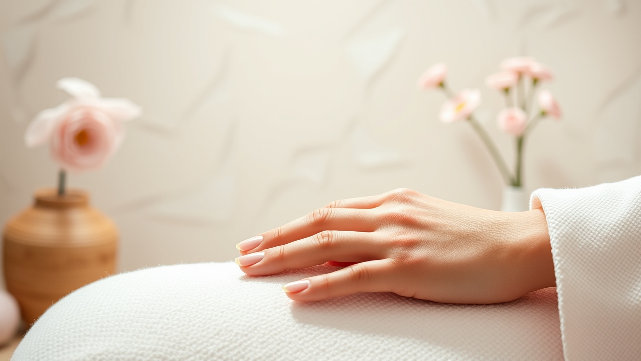 nail care self care routine during a manicure