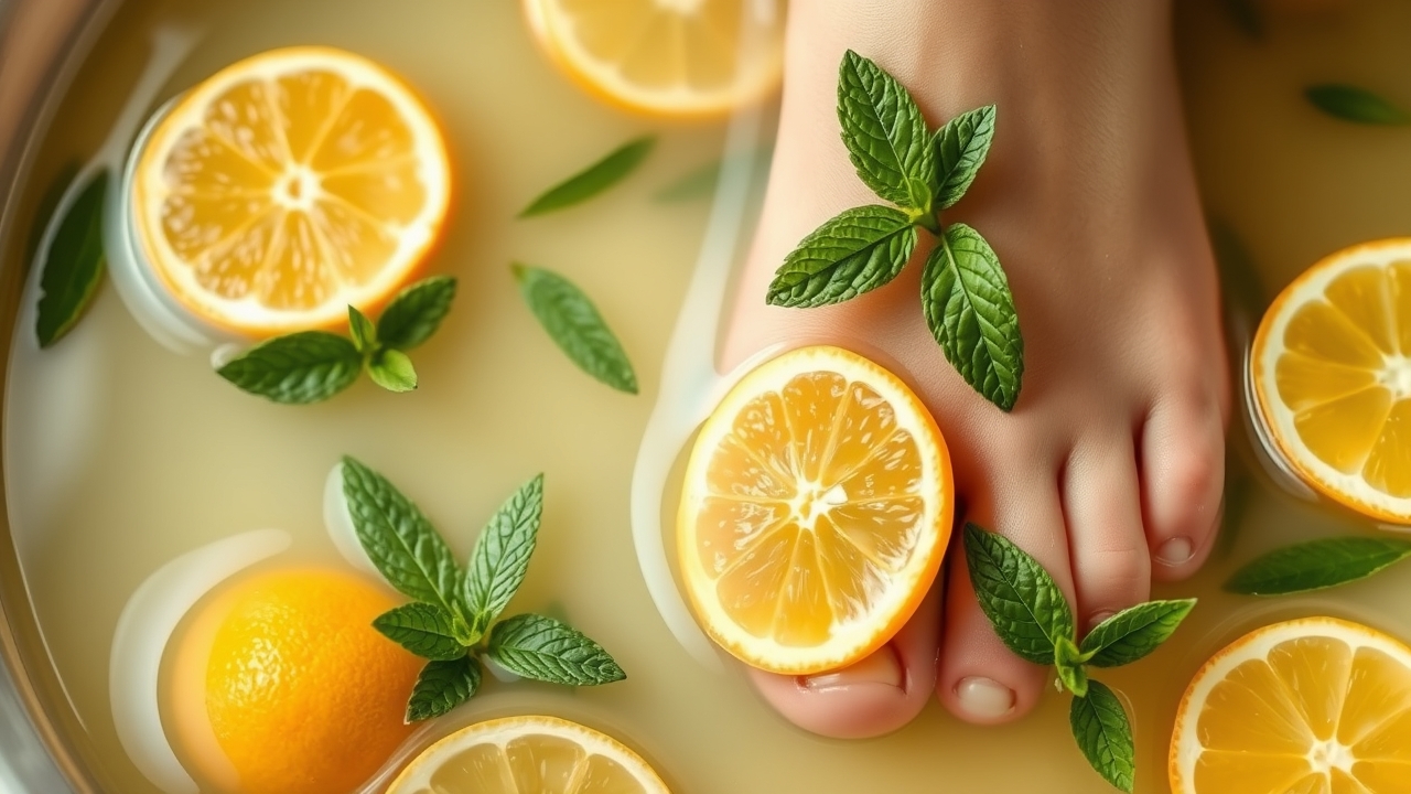 smooth feet summer step during pedicure
